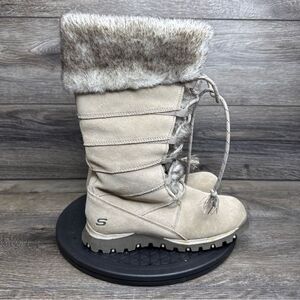 Sketchers Grand Jams Unlimited Women’s Size 6 Sand, Fur Lined